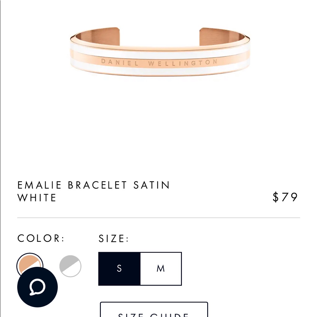 Daniel Wellington Emalie Bracelet Satin White 39$